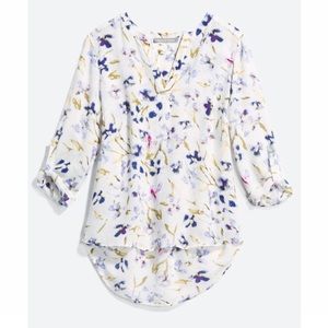 Daniel Rainn Koda Split Neck Blouse